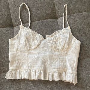 Zara corset crop top